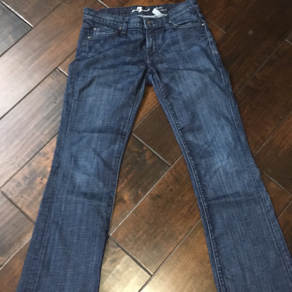 7 for all mankind bootcut dark wash jeans 27